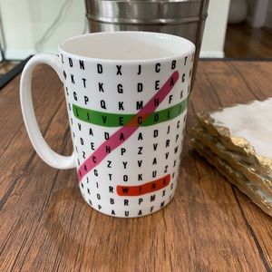 Kate Spade Word Search Coffee Mug